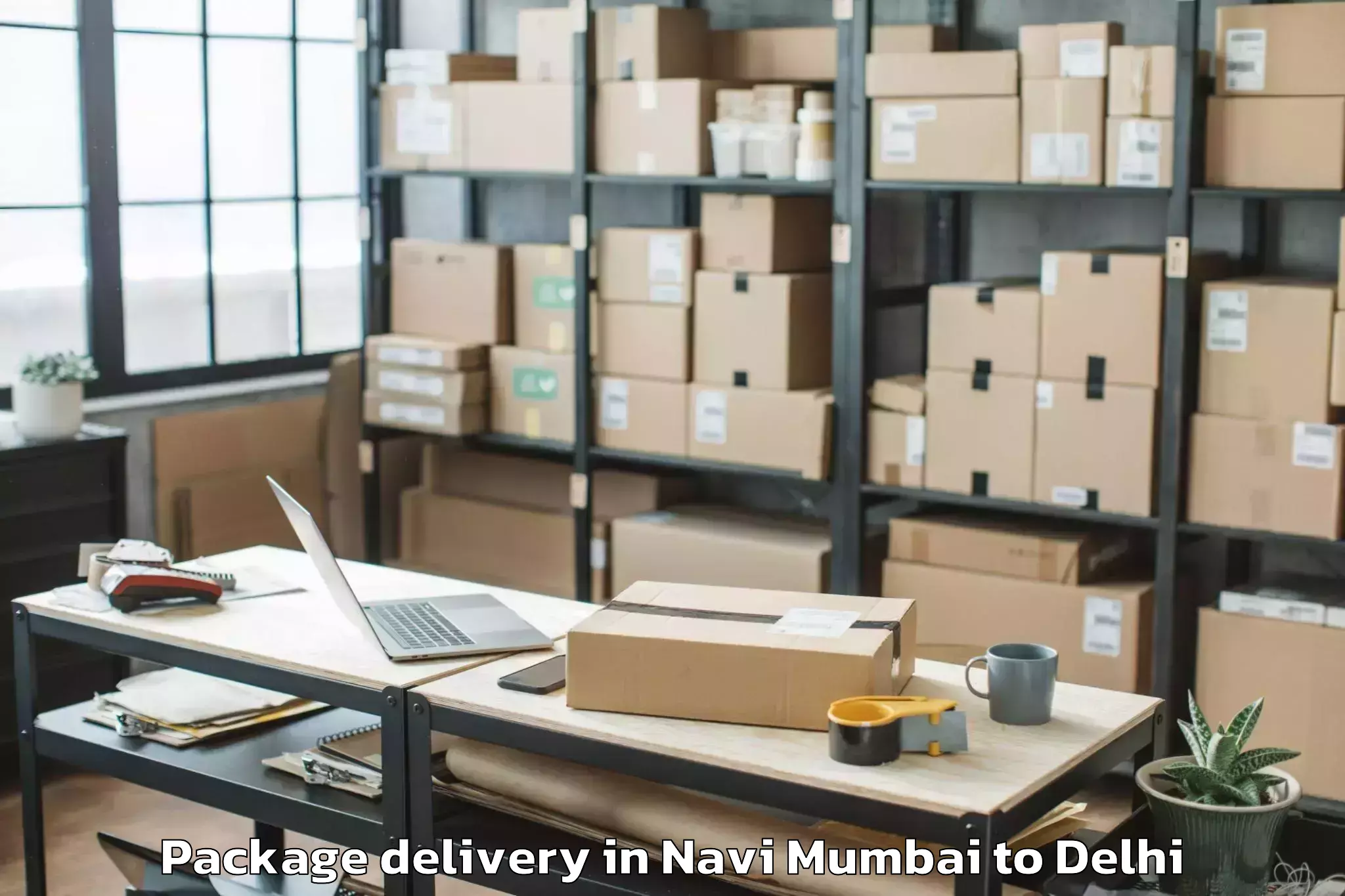 Easy Navi Mumbai to East Delhi Package Delivery Booking